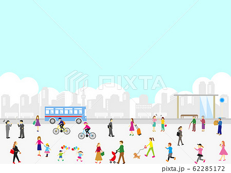 バス停　人物 62285172