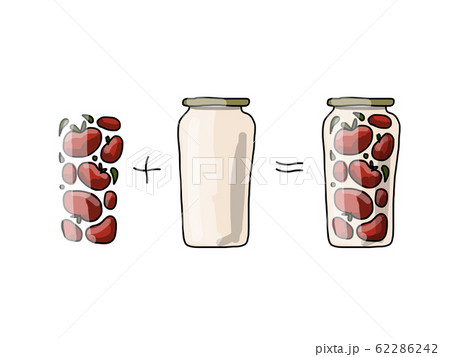 Bank of pickled tomatos, sketch for your design 62286242