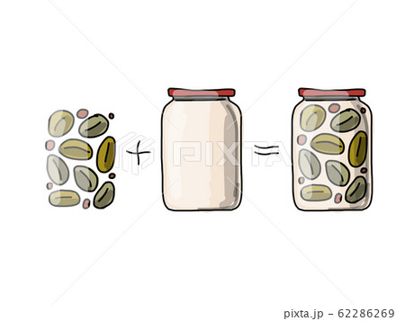 Bank of pickled olives, sketch for your design Bank of pickled olives, sketch for your design 62286269