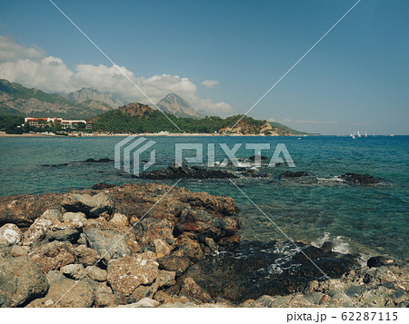 Beautiful summer sea and mountains view Beautiful summer sea and mountains view 62287115