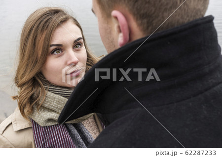 Loving young woman looking at her boyfriend Loving young woman looking at her boyfriend 62287233