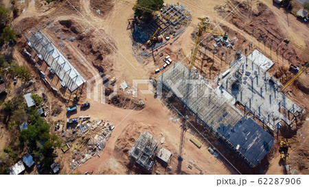 Aerial view The project is constructing a large 62287906