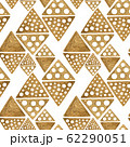 Ethnic gold hand painted seamless pattern. Abstract rhombus golden background. Tribal aztec texture. 62290051