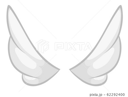 Hand drawn angel or bird wing 62292400