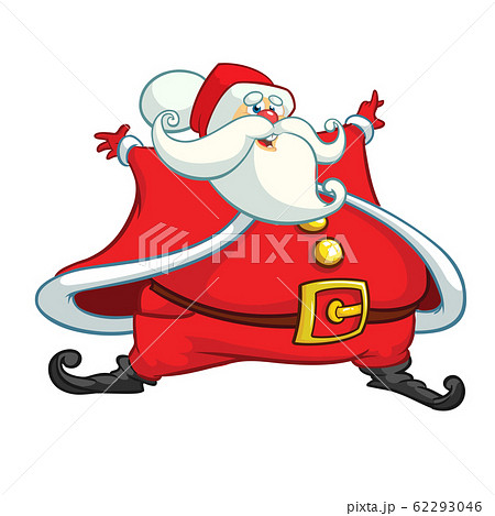Funny cartoon Santa claus character  62293046