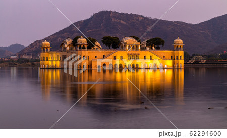 Jal Mahal Palace at night, Jal Mahal at blue hour Jal Mahal Palace at night, Jal Mahal at blue hour 62294600