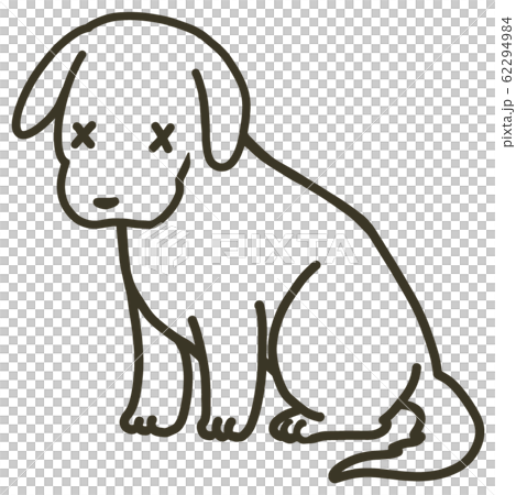 Puppy illustration _ weak face (line only) Puppy illustration _ weak face (line only) 62294984