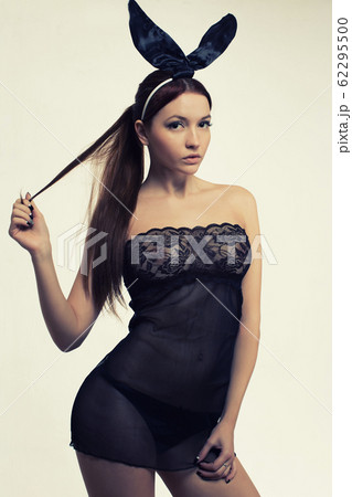 Sexy play girl wearing a bunny costume 62295500