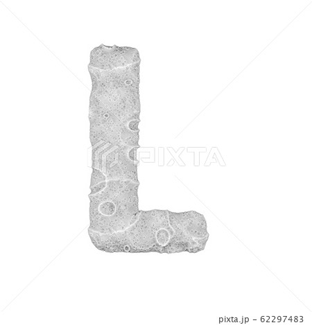 oon stylized Letter "L" - on white background - 3D 62297483
