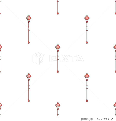 Seamless pattern with red magic staff icon on Seamless pattern with red magic staff icon on 62299312