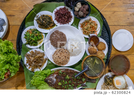 Selection of various Shan style dishes in Myanmar Selection of various Shan style dishes in Myanmar 62300824