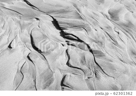 Abstract Image of Sea Sand Formed After Tideの写真素材 [62301362] - PIXTA