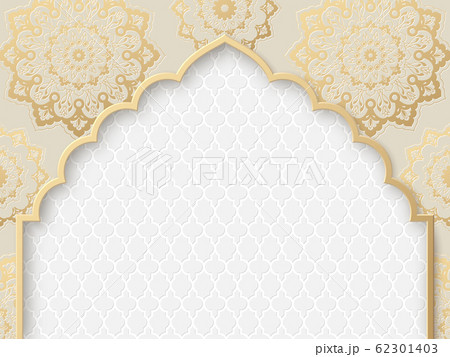 Vector ornate frame with indian, arabesque motif. Vector ornate frame with indian, arabesque motif. 62301403