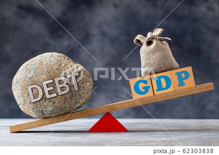 Debt to GDP ratio concept Debt to GDP ratio concept 62303838