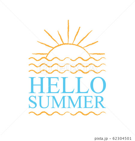 Hello summer image typography vecto 62304501