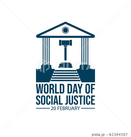 World day social justice vector image World day social justice vector image 62304507