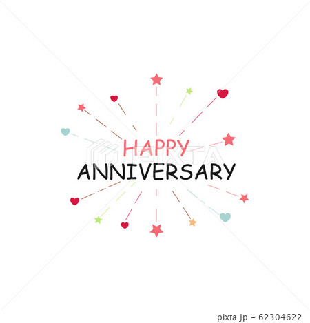 Happy anniversary greeting card vintage vector 62304622