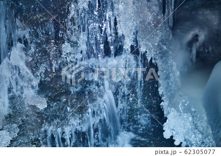 flowing water under a melting glacier 62305077