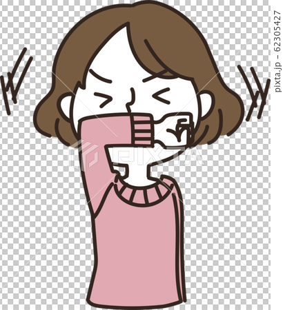 Cough etiquette woman 1 62305427
