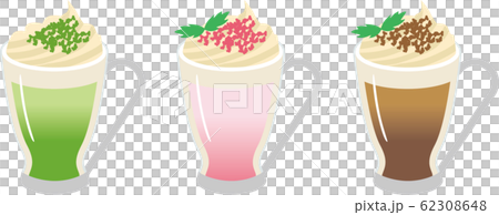 抹茶 苺 チョコパフェのセット 62308648