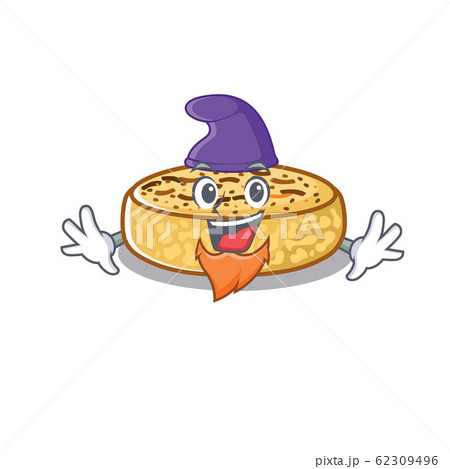 cartoon mascot of funny crumpets dressed as an Elf cartoon mascot of funny crumpets dressed as an Elf 62309496