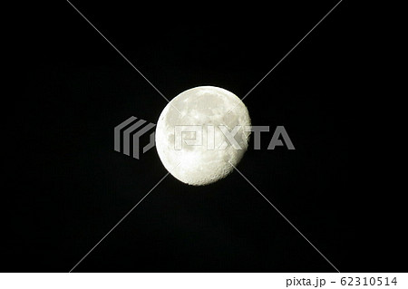 朝方に輝く月 62310514