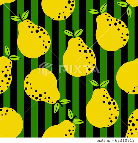 Pear pattern. Seamless background with yellow fruit with stripes. Great for wallpaper, scrapbooking Pear pattern. Seamless background with yellow fruit with stripes. Great for wallpaper, scrapbooking 62310515