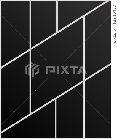 Vector empty collage board nine images, photos 62310823