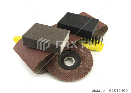 Set of different tools for grinding works 62312400