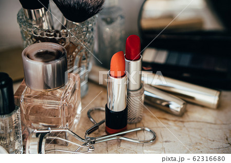 Real professional makeup tools and acessories, brushes and lipsticks Real professional makeup tools and acessories, brushes and lipsticks 62316680