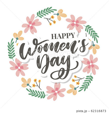 8 march. Happy Woman's Day Vector congratulation 8 march. Happy Woman's Day Vector congratulation 62316873