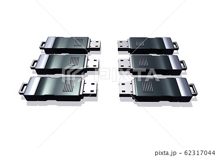 USBメモリ(3DCG:白バック) USBメモリ(3DCG:白バック) 62317044