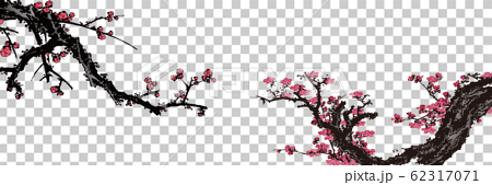 浮世絵 桜 その18のイラスト素材