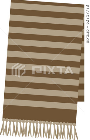ボーダー柄のマフラー 62317733