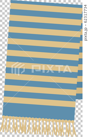 ボーダー柄のマフラー 62317734