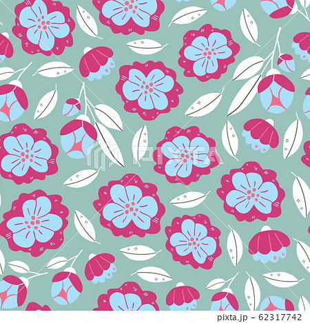 Square banner with spring flowers in bloom 62317742
