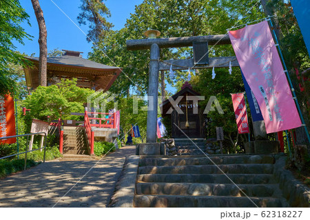 東京青梅市の塩船観音寺の山王七社権現と鐘楼(招福の鐘) 東京青梅市の塩船観音寺の山王七社権現と鐘楼(招福の鐘) 62318227