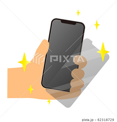 スマートフォンと保護フィルム 62318729