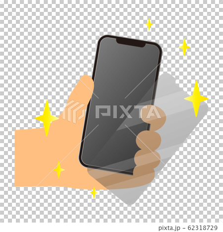 スマートフォンと保護フィルム 62318729