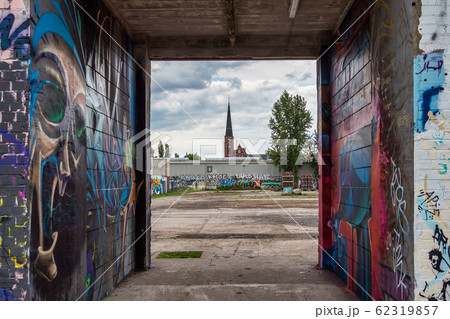 Berlin RAW Gelande is a formerly a train repair station in Germany Berlin RAW Gelande is a formerly a train repair station in Germany 62319857
