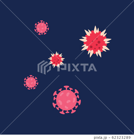 Virus in flat style design 62323289