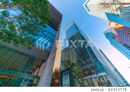 日本の東京都市景観  大手町ワンなどを望む 62323778