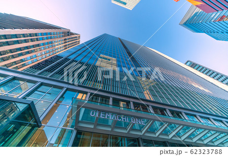 日本の東京都市景観  大手町ワンなどを望む 62323788