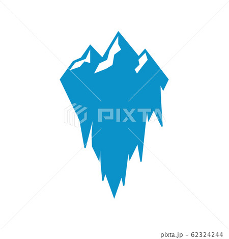 Ice mountain icon design template vector isolatedのイラスト素材 [62324244] - PIXTA