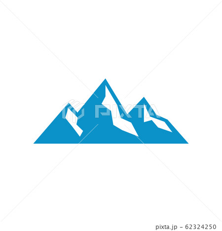 Ice mountain icon design template vector isolated 62324250