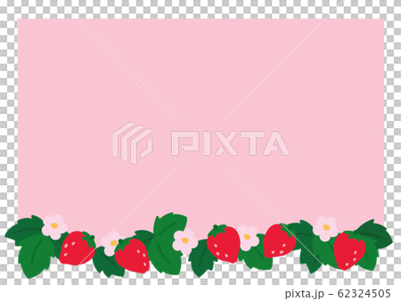 Hand painted strawberry frame 62324505