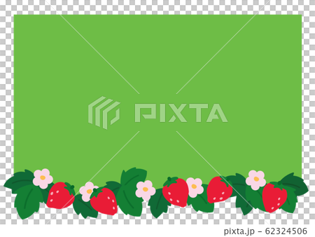 Hand painted strawberry frame 62324506