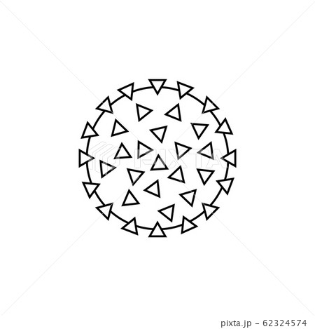 Coronavirus vector icon. Bacterium sign. Virus symbol 62324574