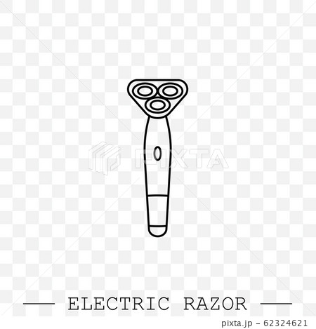 Electric razor line, linear vector icon. electric shaving machine symbol. Rotary shaver, electric razor Electric razor line, linear vector icon. electric shaving machine symbol. Rotary shaver, electric razor 62324621
