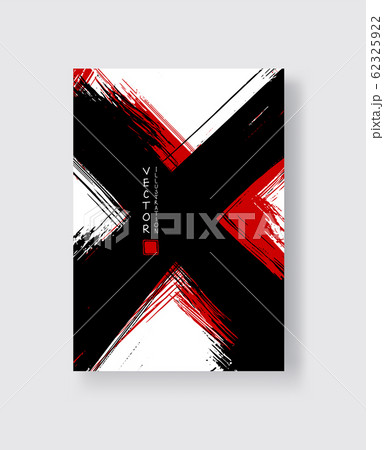 Abstract ink brush banners with grunge effect Abstract ink brush banners with grunge effect 62325922